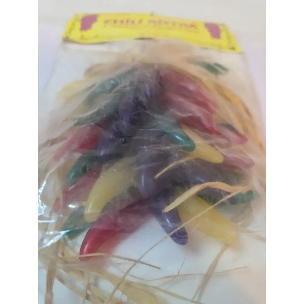 Vintage Nos Casa Noel Chili Ristra 35 Light Stand Hanging Peppers